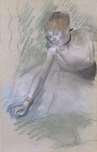 ダンサー、1880-85（紙にパステル、ボードに敷設） 作： Edgar Degas